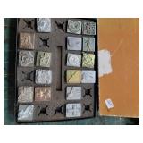 Metal Relief Stamps in Box