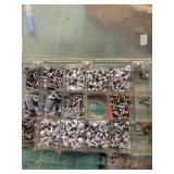 Compartmented Box With Assorted Screws and rivets