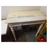 White Painted Writing Desk with Drawer