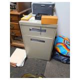 Two-Drawer Metal File Cabinet