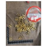 61 Small Gold-Tone Metal Buckles