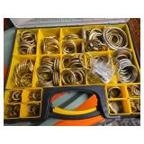 Metal Key Rings in Organizer Case