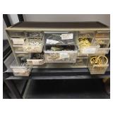 Metal Hardware Drawer Organizer and Contents