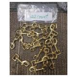 22 Brass Swivel Snap Hooks 3 Inch