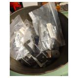 Bucket of Metal Brackets Assorted Hardware