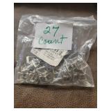 Bag of 27 Metal Belt Buckle Clasps