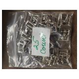 25 Metal Roller Buckles, 1 Inch