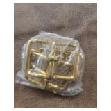 4 Brass Square Belt Buckles