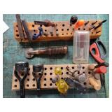Hand Tools Lot with Holders