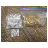 Metal D-Rings, Silver and Gold