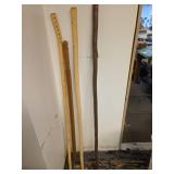 Four Wooden Walking Sticks
