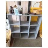 Gray Nine-Cube Storage Cabinet Only