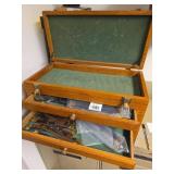 Wooden Case with Assorted Brass Hinges