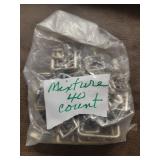 Bag of 40 Metal Strap Buckles