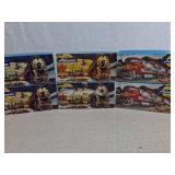 Six Athearn HO Trains in Miniature Freight Cars