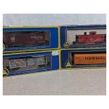 AHM HO Scale Boxed Train Cars Set of Four