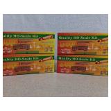 Roundhouse HO Scale Freight Car Kits, Set of 4