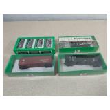 Bowser HO Train Car Kits, 4 Model Railroad Cars