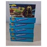 6 HO Box Cars and Hoppers, Assorted Roads