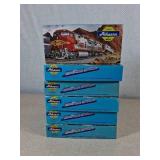 Six Athearn Trains in Miniature Freight Cars
