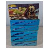 Six Athearn Trains in Miniature Freight Cars with