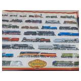 Steam Locomotives Illustrated Poster