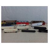 12 Damaged or Unboxed HO Scale Train Cars