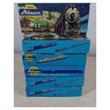Athearn HO Model Train Cars, Six Boxes, Mixed Cont
