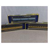 AHM HO Scale Passenger Train Cars Set of 3