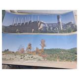 Realistic Backgrounds Power Plant and Autumn Scene