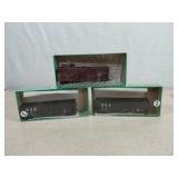 Three HO Scale Model Train Car Kits RDG and CNJ