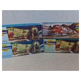 Athearn HO Scale Train Cars with Boxes, Set of 4