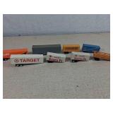 Eight Model Railroad Trailers Assorted Brands