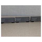 3 USMC Model Train Box Cars Gray