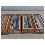 TYCO HO Scale Electric Trains, Boxed Set of 4