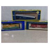 AHM HO Scale Freight Cars, Three in Worn Packages