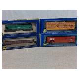 AHM HO Scale Freight Cars in Original Boxes, 4pc