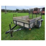 Car Mate Utility Trailer with Wood Sides