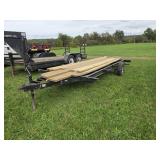2015 single axel trailer with decking