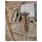 Vintage Wooden Block and Tackle Pulley