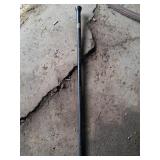 Black Sword Cane with Brass Accents