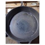 Large Cast Iron Skillet with Double Handles