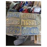 6 Pennsylvania License Plates 1954-1958