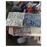 Texas and Pennsylvania License Plates