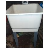 Plastic Utility Sink with Faucet