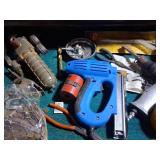 Contents of Drawer With Tools and Hardware
