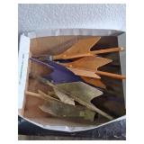 Damaged Vintage Lawn game Set with Plastic Fins