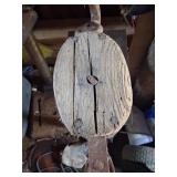 Wood and Iron Pulley Block