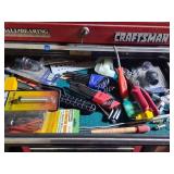 Craftsman Drawer With Hand Tools and Accessories