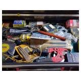 Drawer Contents With Tools and Hardware